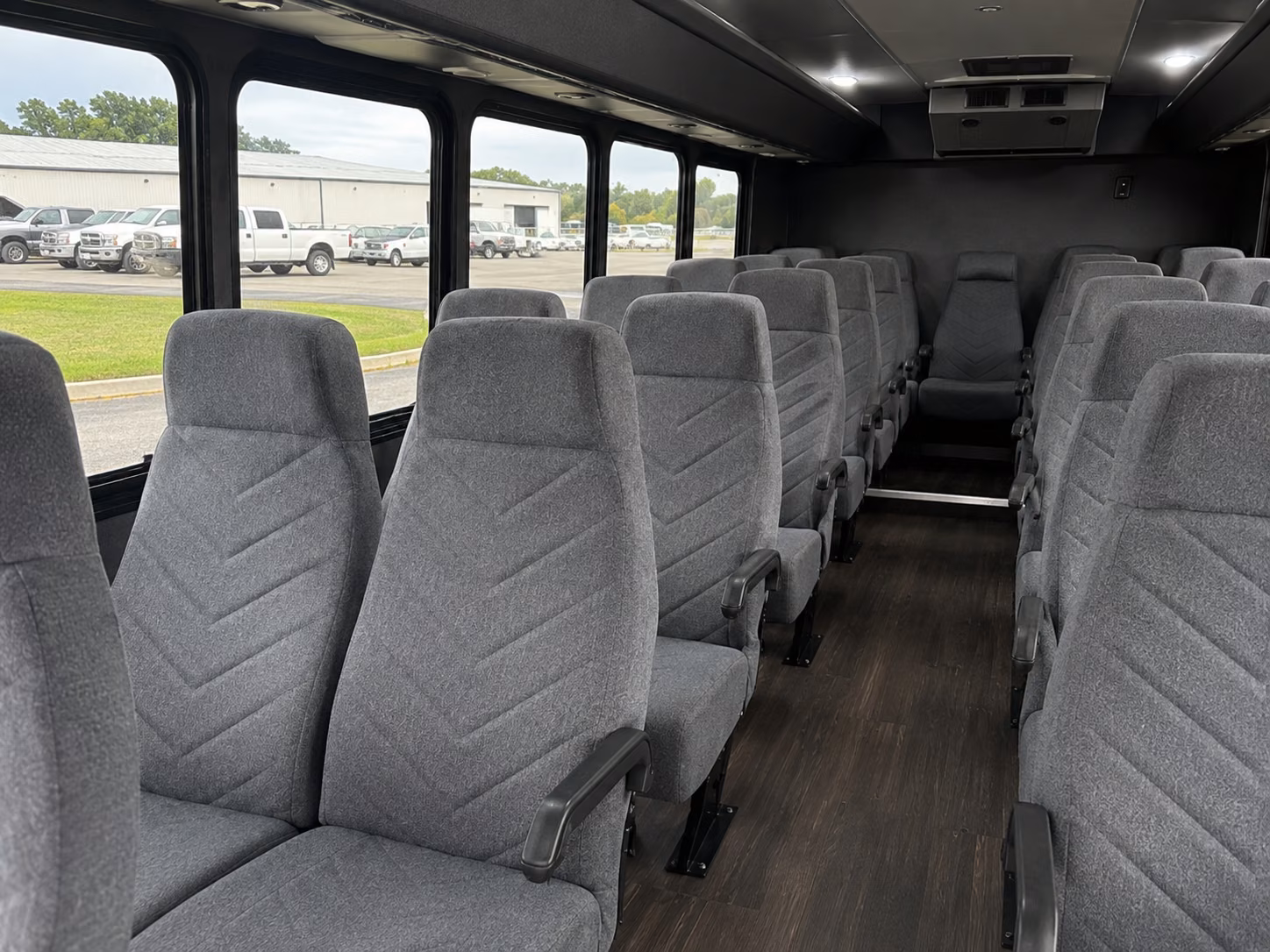 caldwell 18 passenger minibus inside