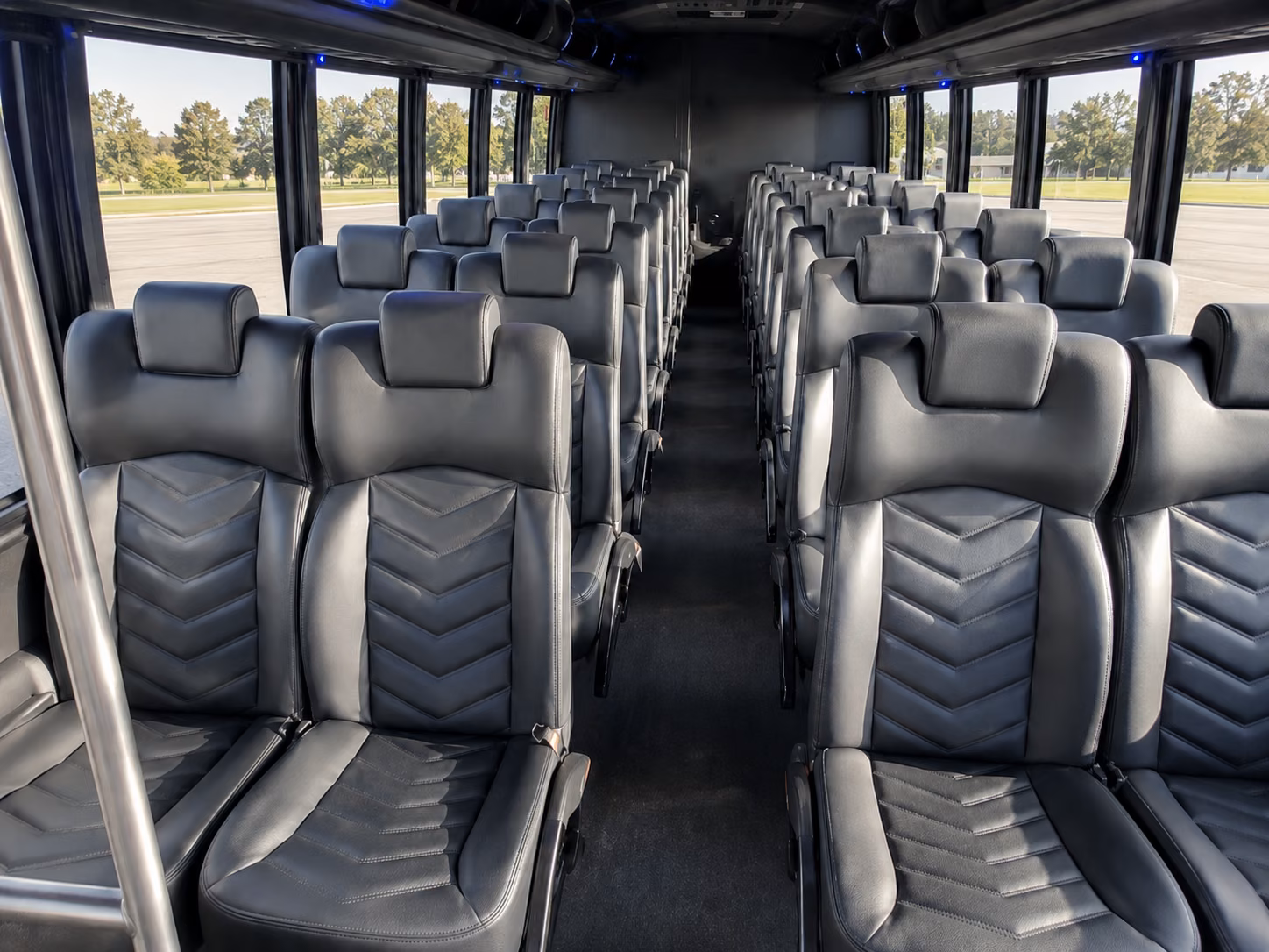 caldwell 20 passenger minibus inside