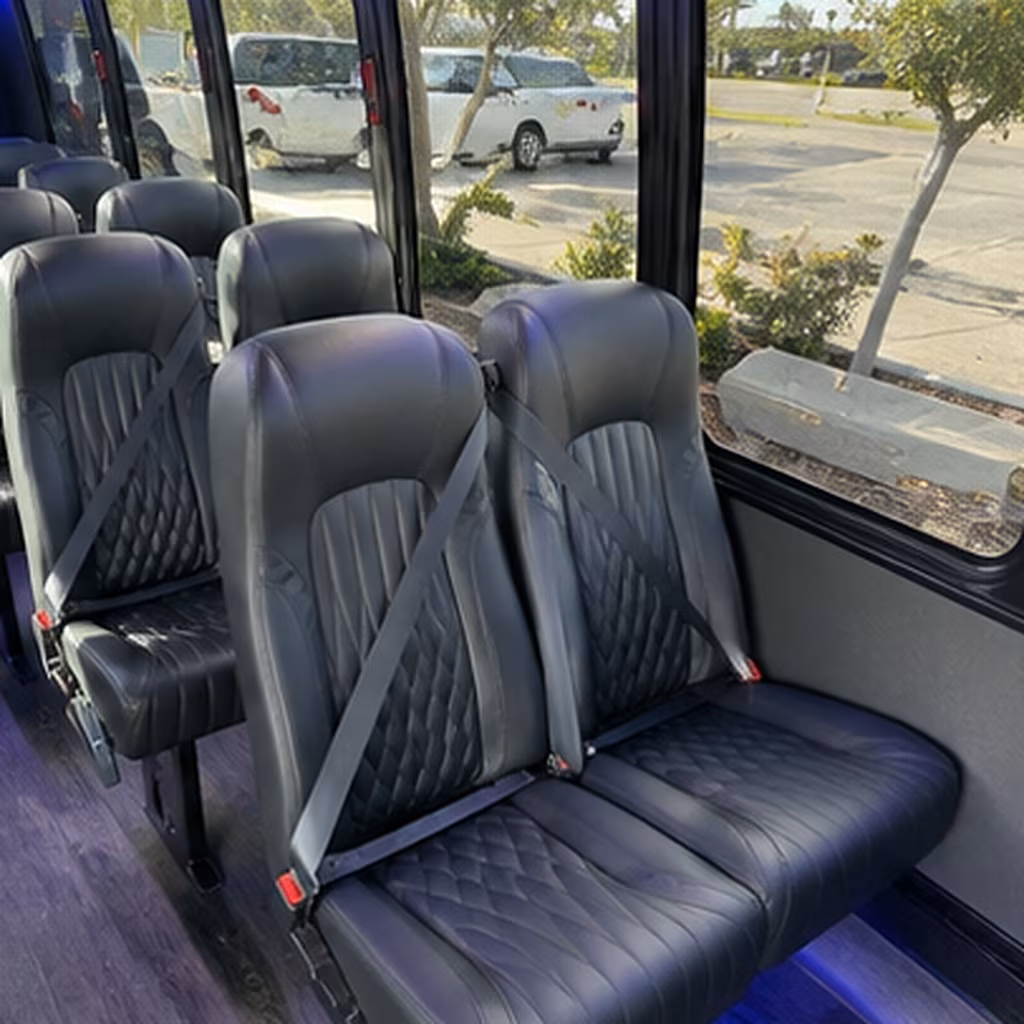 caldwell 25 passenger minibus inside