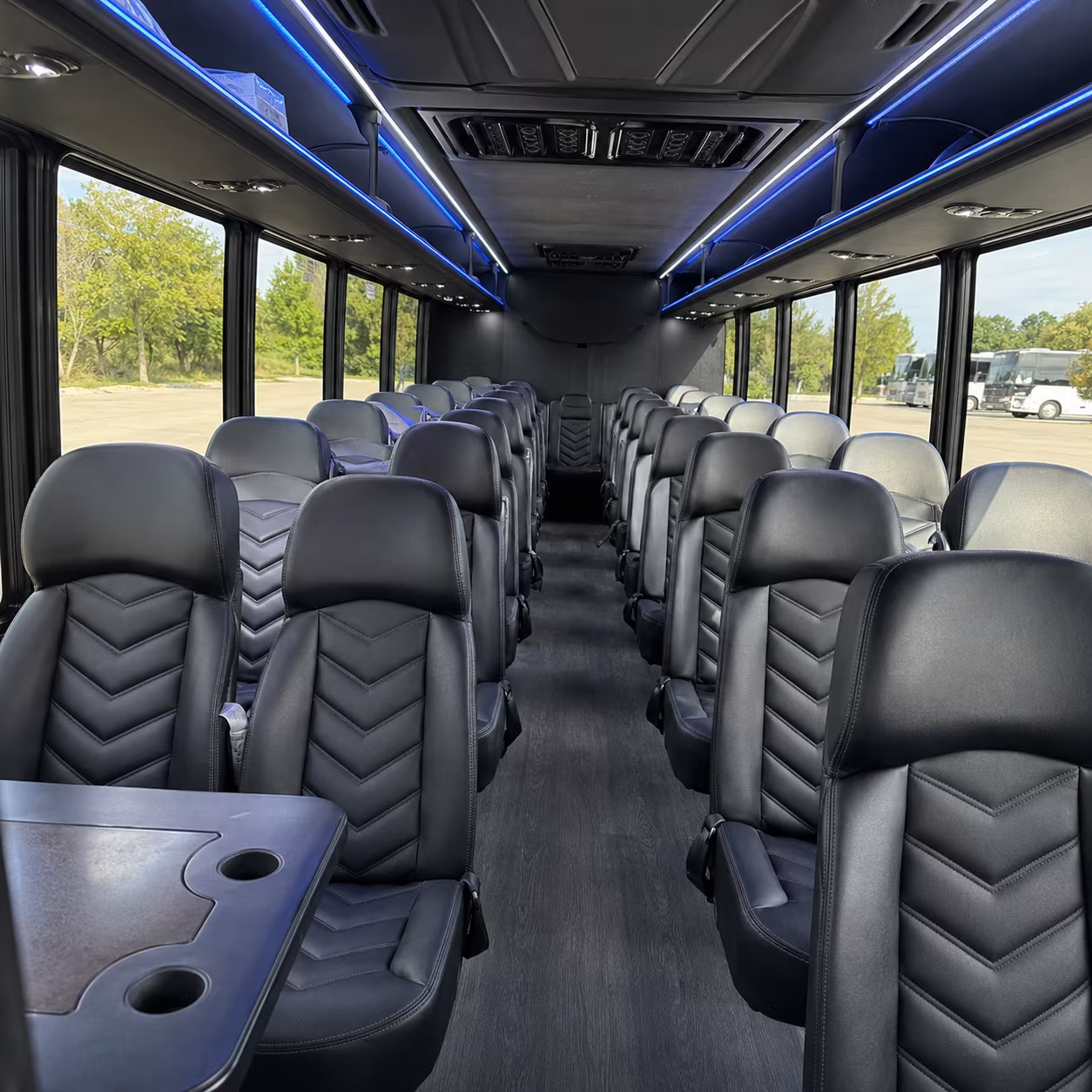 caldwell 35 passenger minibus inside