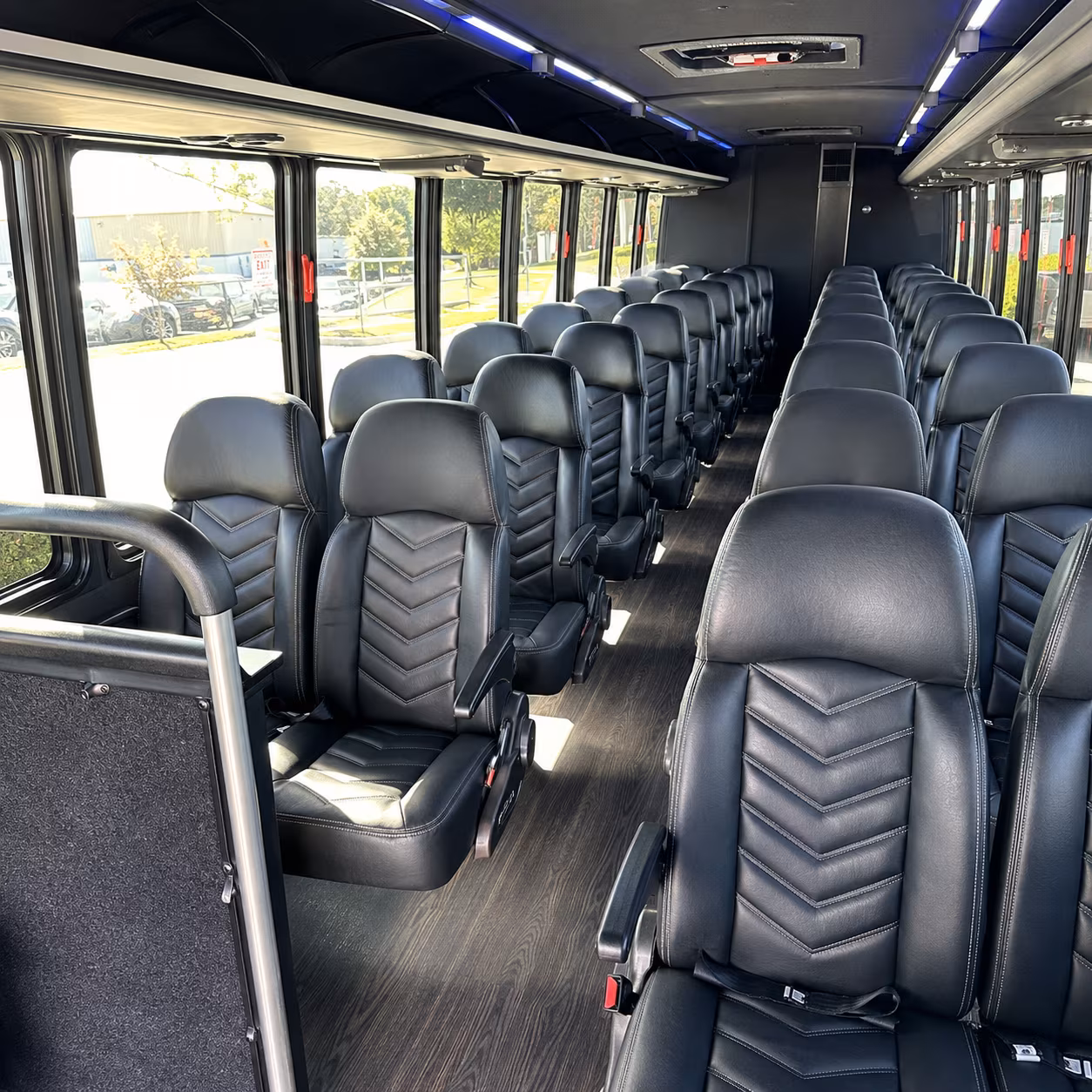 caldwell 35 passenger minibus interior