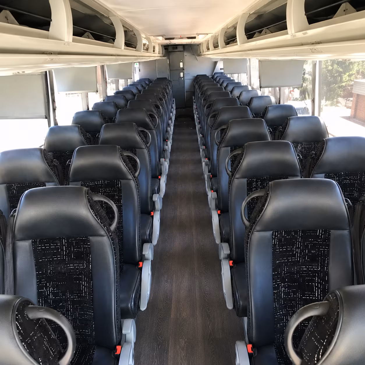 caldwell 56 passenger charter bus interior