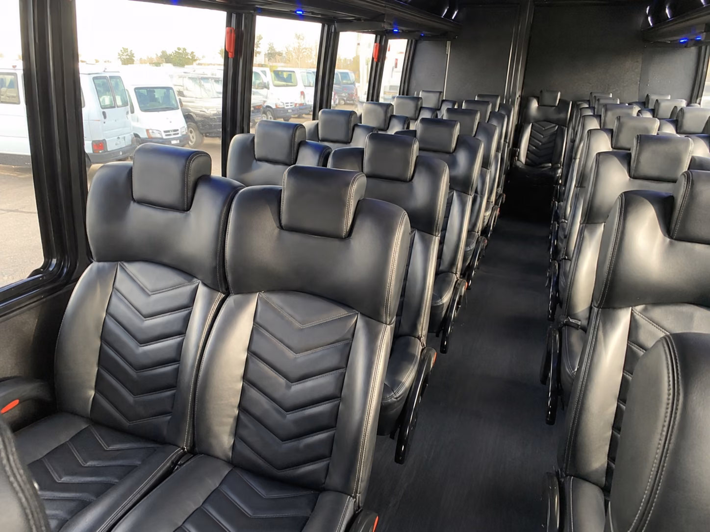 caldwell long distance transportation onboard seating