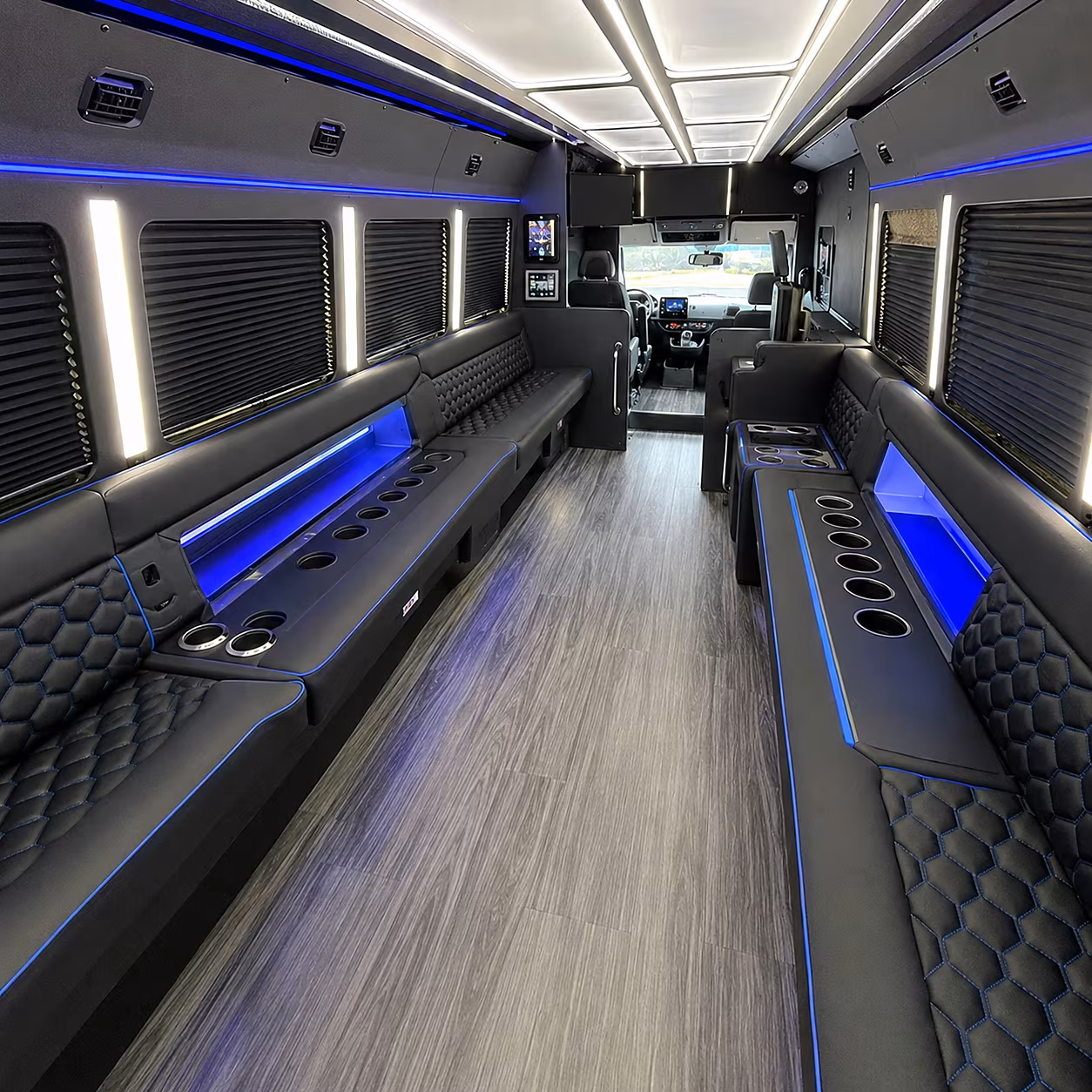 caldwell party bus interior