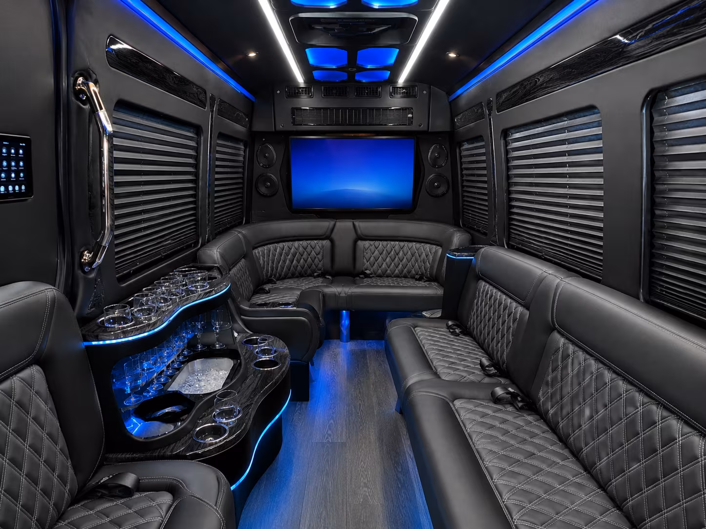 caldwell sprinter limousine interior